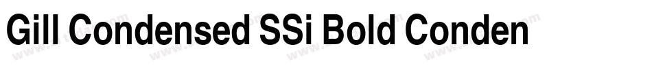 Gill Condensed SSi Bold Condensed字体转换
